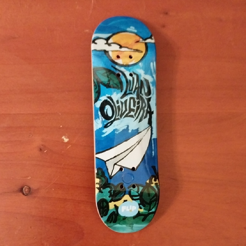 Rare-Tech Deck Flip-Luan Oliviera 96mm Finger Board Skateboard